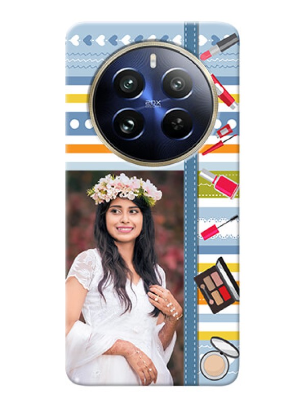 Custom Realme 12 Pro Plus 5G Personalized Mobile Cases: Makeup Icons Design
