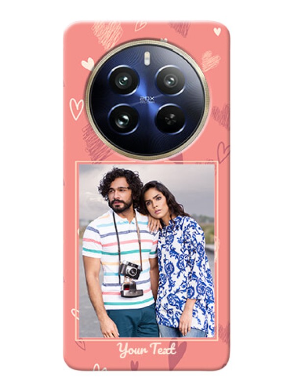 Custom Realme 12 Pro Plus 5G custom mobile phone cases: love doodle art Design