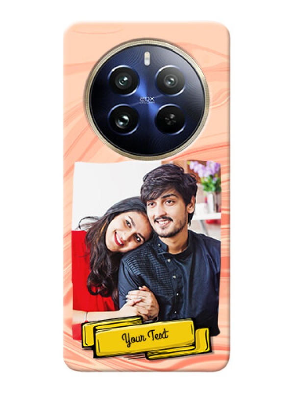 Custom Realme 12 Pro Plus 5G Customized Phone Cases: Marble Texture Design