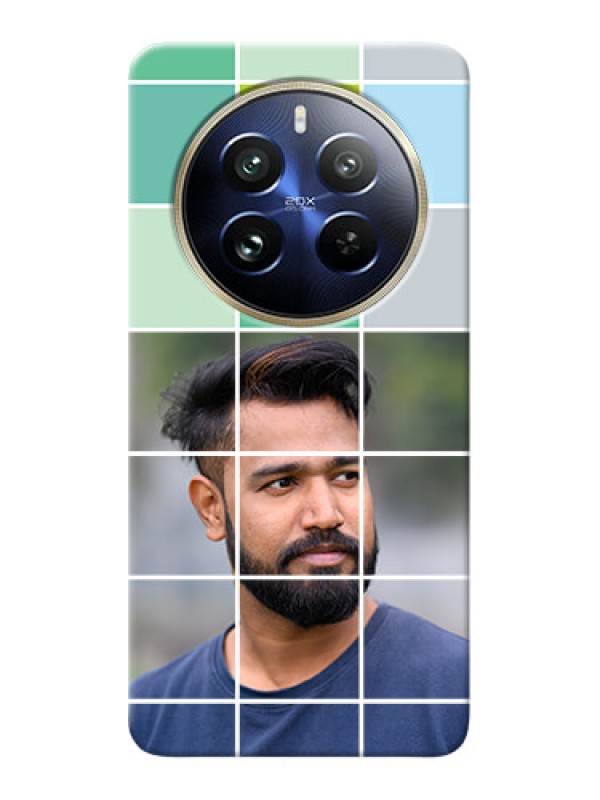 Custom Realme 12 Pro Plus 5G personalised phone covers with white box pattern