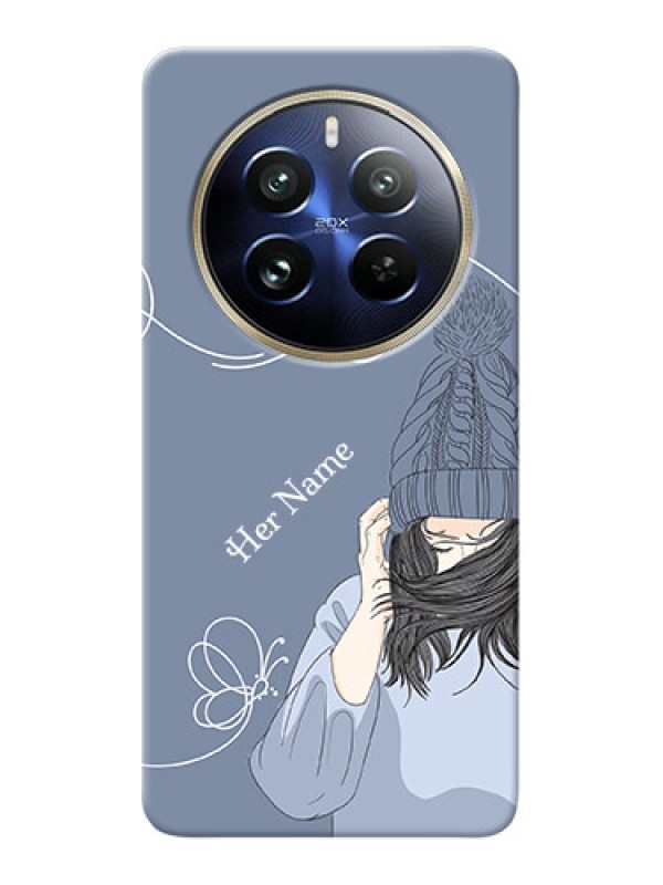 Custom Realme 12 Pro Plus 5G Custom Mobile Case with Girl in winter outfit Design