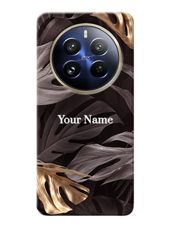 Custom Realme 12 Pro Plus 5G Personalised Phone Case with Wild Leaves digital paint Design