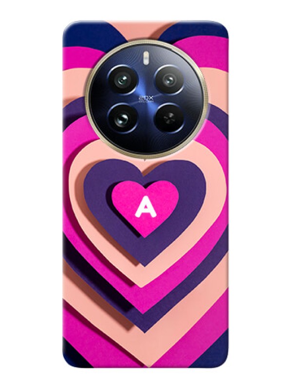 Custom Realme 12 Pro Plus 5G Custom Mobile Case with Cute Heart Pattern Design