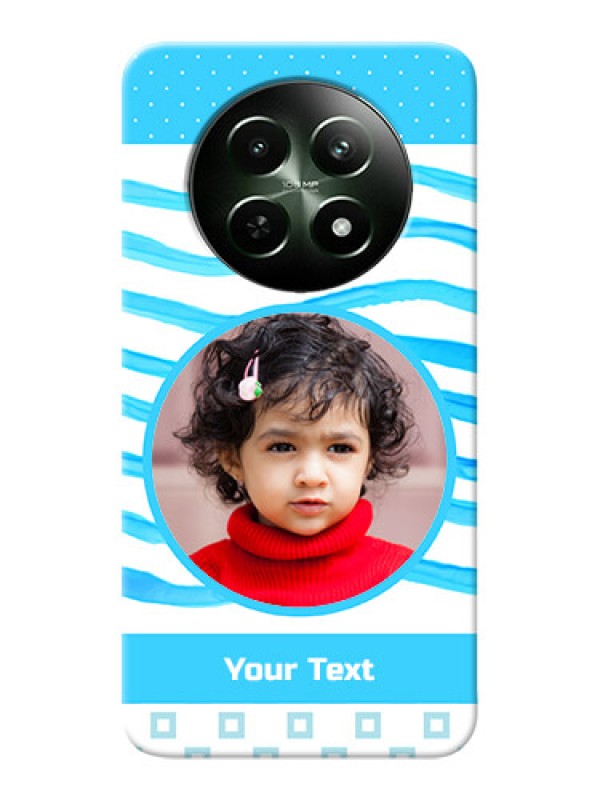 Custom Realme 12X 5G phone back covers: Simple Blue Case Design