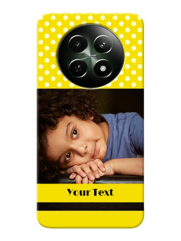 Custom Realme 12X 5G Custom Mobile Covers: Bright Yellow Case Design