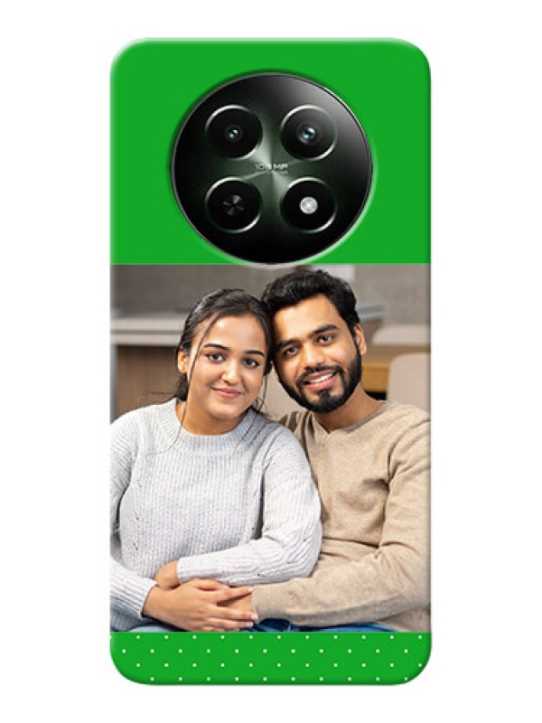 Custom Realme 12X 5G Personalised mobile covers: Green Pattern Design
