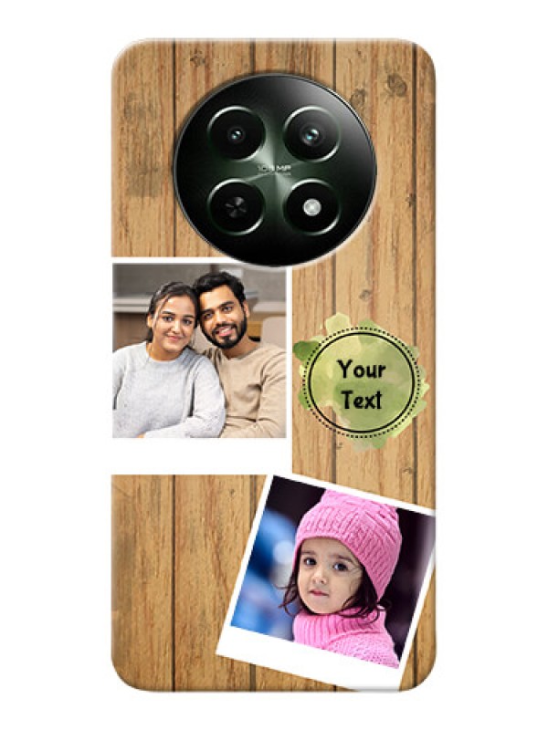 Custom Realme 12X 5G Custom Mobile Phone Covers: Wooden Texture Design