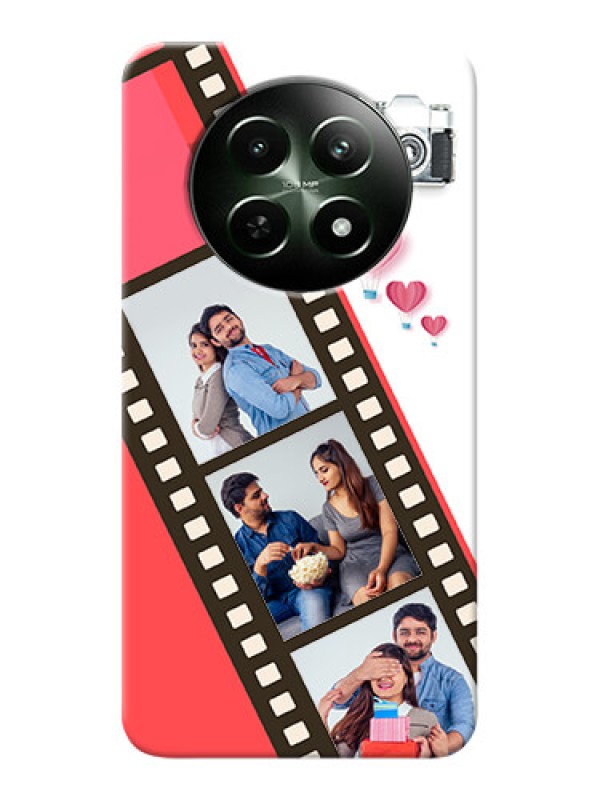 Custom Realme 12X 5G custom phone covers: 3 Image Holder with Film Reel