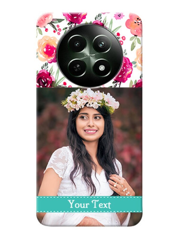 Custom Realme 12X 5G Personalized Mobile Cases: Watercolor Floral Design