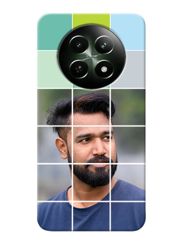 Custom Realme 12X 5G personalised phone covers with white box pattern