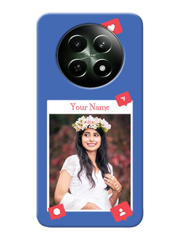 Custom Realme 12X 5G Custom Phone Case with Like Share And Comment Design