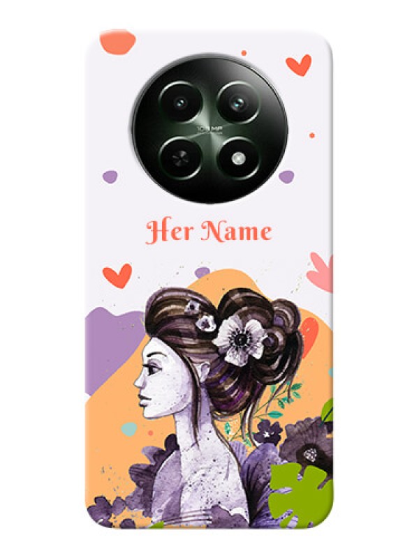 Custom Realme 12X 5G Personalized Phone Case with Woman And Nature Design