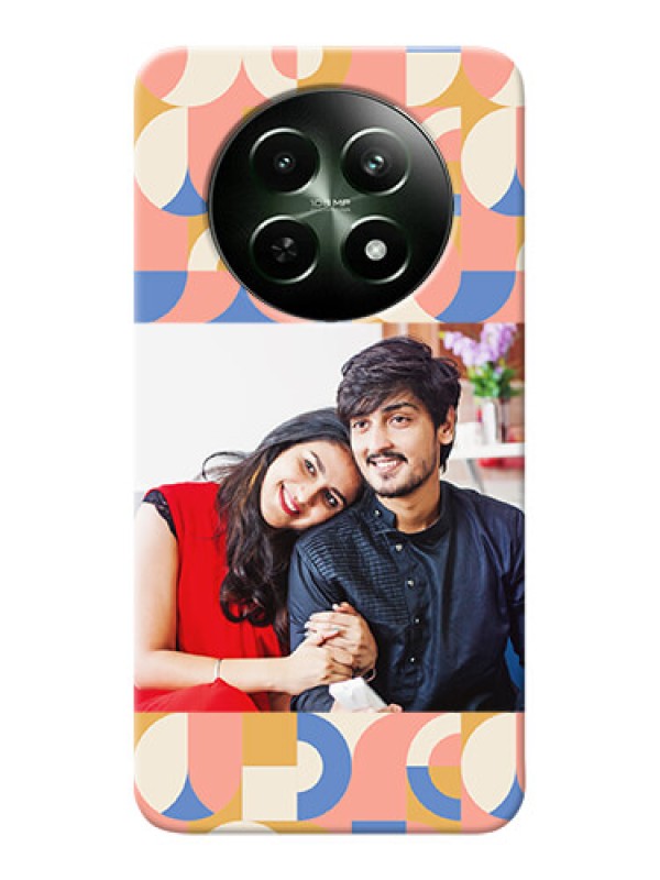 Custom Realme 12X 5G Photo Printing on Case with Semiwithcircle Maze Pattern Design