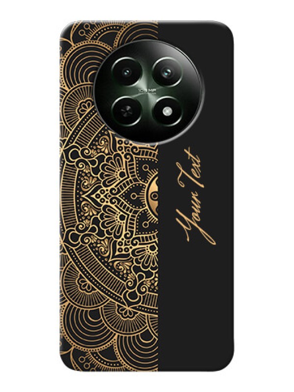Custom Realme 12X 5G Photo Printing on Case with Mandala art with custom text Design