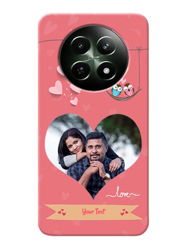 Custom Realme 13 5G custom phone covers: Peach Color Love Design