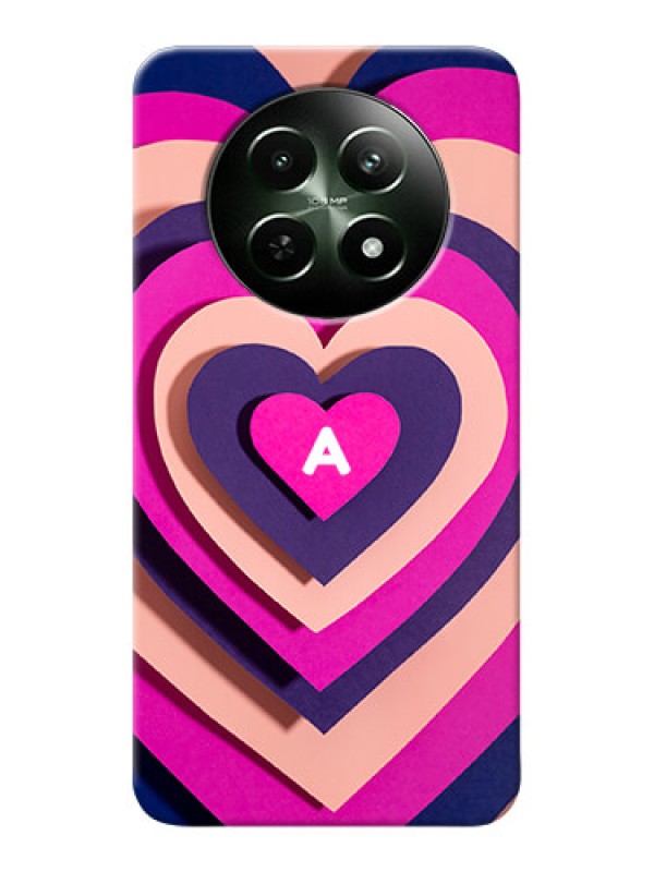 Custom Realme 13 5G Custom Mobile Case with Cute Heart Pattern Design