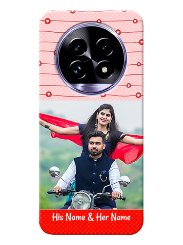 Custom Realme 13 Pro 5G Custom Phone Cases: Red Pattern Case Design