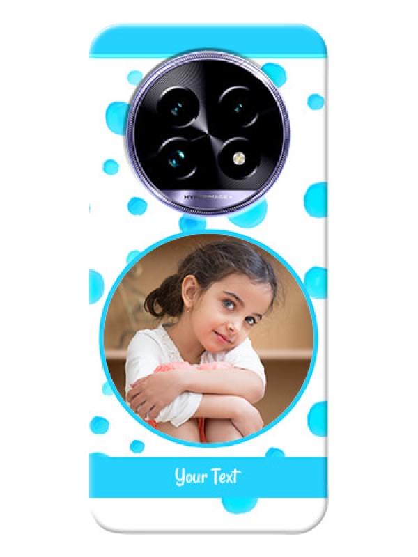 Custom Realme 13 Pro 5G Custom Phone Covers: Blue Bubbles Pattern Design