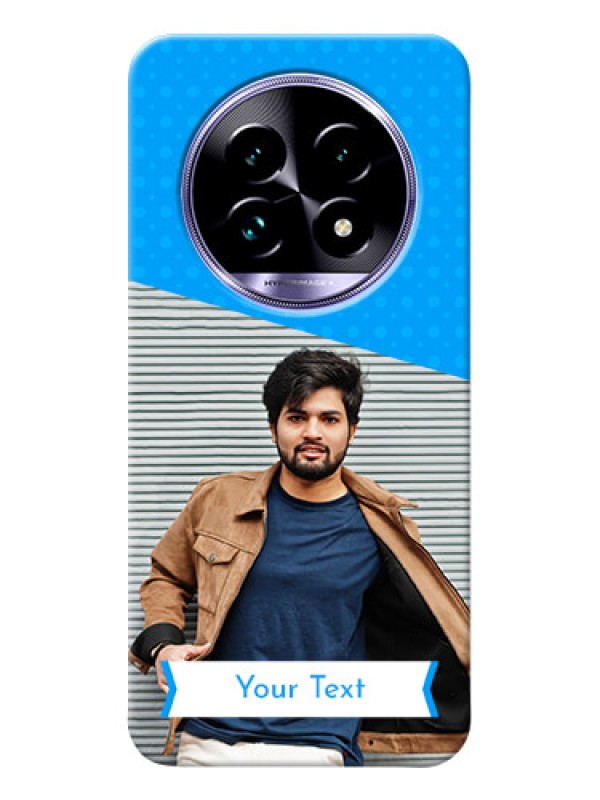 Custom Realme 13 Pro 5G Personalized Mobile Covers: Simple Blue Color Dotted Design