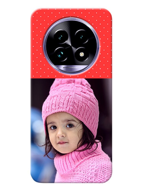 Custom Realme 13 Pro 5G personalised phone covers: Red Pattern Design