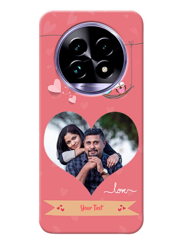 Custom Realme 13 Pro 5G custom phone covers: Peach Color Love Design