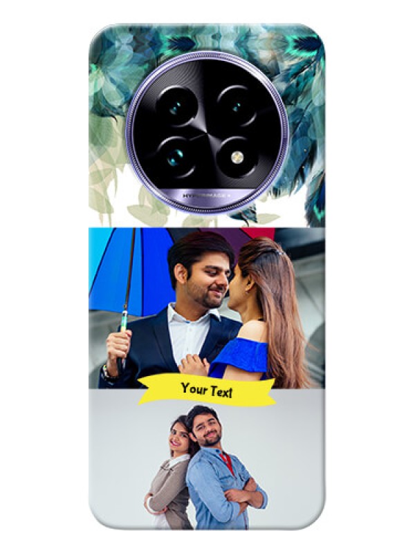 Custom Realme 13 Pro 5G Phone Cases: Image with Boho Peacock Feather Design