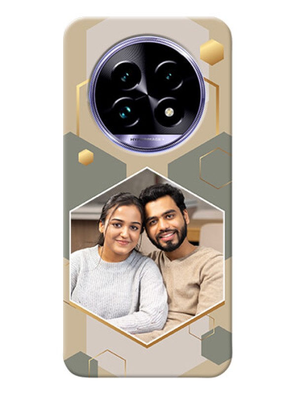 Custom Realme 13 Pro 5G Photo Printing on Case with Stylish Hexagon Pattern Design