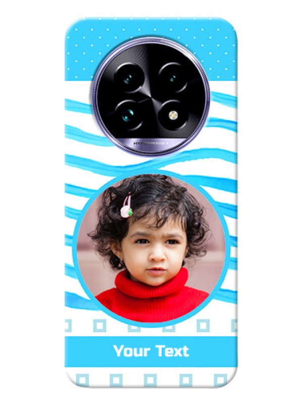 Custom Realme 13 Pro Plus 5G phone back covers: Simple Blue Case Design