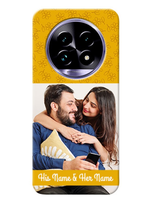 Custom Realme 13 Pro Plus 5G mobile phone covers: Yellow Floral Design