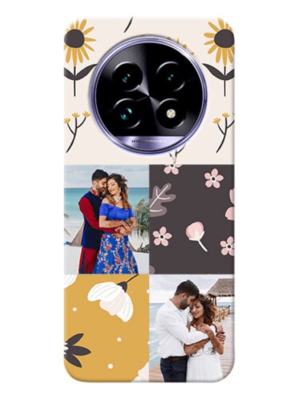 Custom Realme 13 Pro Plus 5G phone cases online: 3 Images with Floral Design