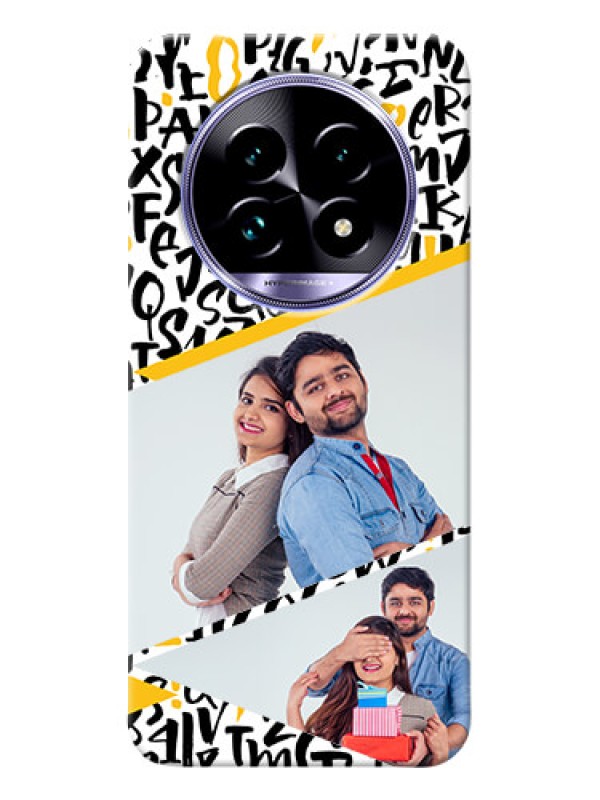 Custom Realme 13 Pro Plus 5G Phone Back Covers: Letters Pattern Design