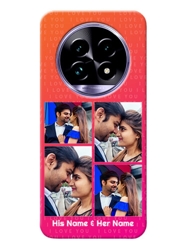 Custom Realme 13 Pro Plus 5G custom back covers: I Love You Pink Design