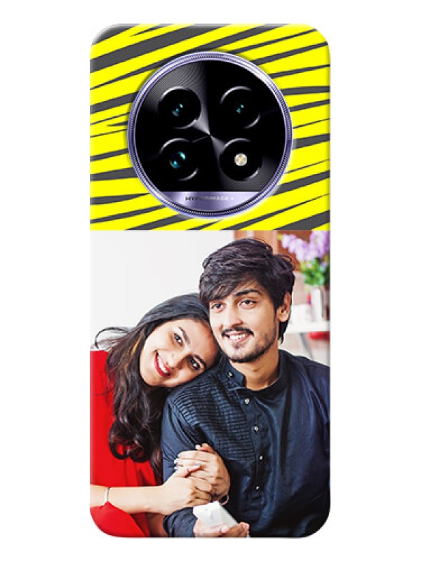 Custom Realme 13 Pro Plus 5G Personalised mobile covers: Yellow Abstract Design