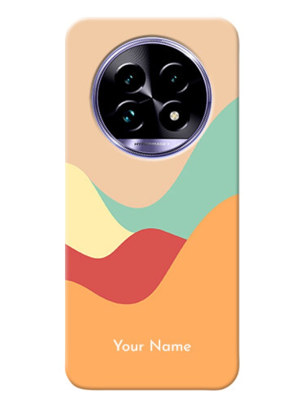 Custom Realme 13 Pro Plus 5G Personalized Phone Case with Ocean Waves Multicolour Design