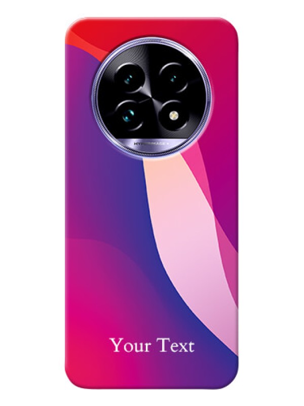 Custom Realme 13 Pro Plus 5G Personalized Phone Case with Digital abstract Overlap Design