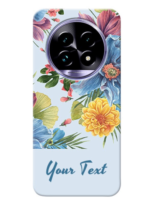 Custom Realme 13 Pro Plus 5G Custom Mobile Case with Stunning Watercolored Flowers Painting Design