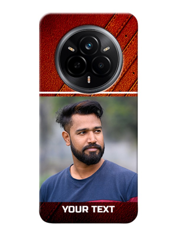 Custom Realme 14 Pro 5G Custom Hard Phone Case - Leather Phone Case Design