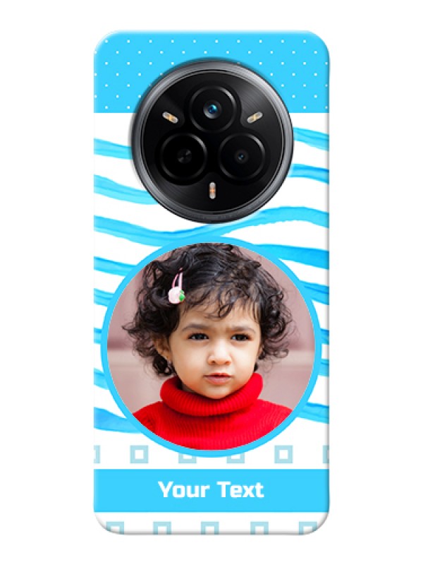 Custom Realme 14 Pro 5G Custom Hard Phone Case - Simple Blue Case Design