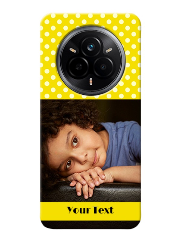 Custom Realme 14 Pro 5G Custom Hard Phone Case - Bright Yellow Case Design