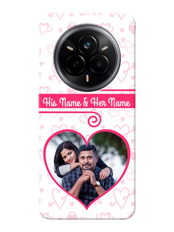 Custom Realme 14 Pro 5G Custom Hard Phone Case - Heart Shape Love Design