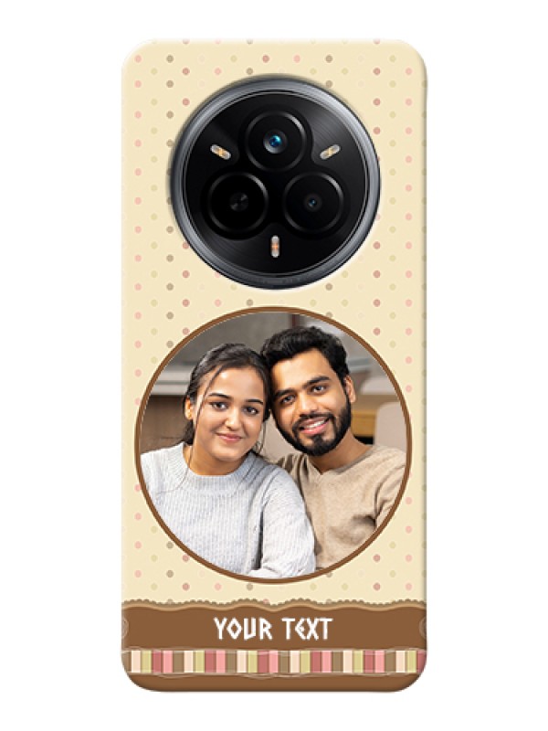 Custom Realme 14 Pro 5G Custom Hard Phone Case - Brown Dotted Mobile Case Design