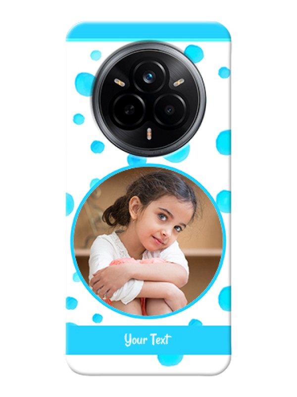 Custom Realme 14 Pro 5G Custom Hard Phone Case - Blue Bubbles Pattern Design
