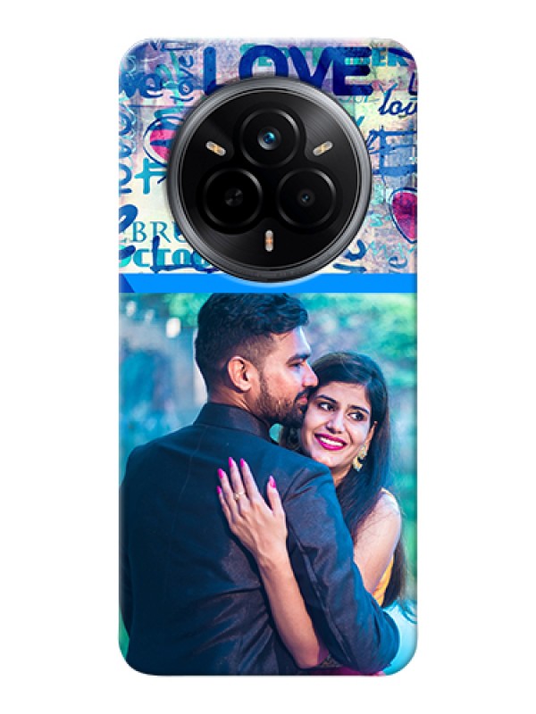 Custom Realme 14 Pro 5G Custom Hard Phone Case - Colorful Love Design