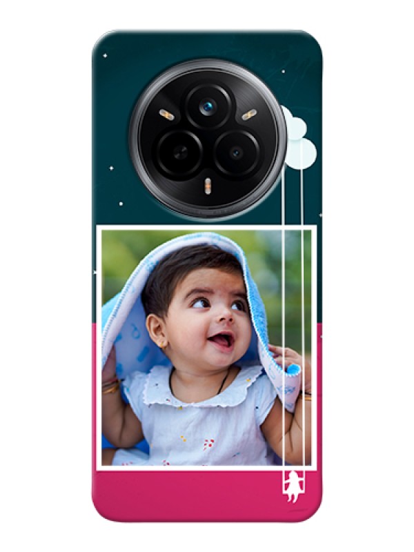 Custom Realme 14 Pro 5G Custom Hard Phone Case - Cute Girl With Cloud Design