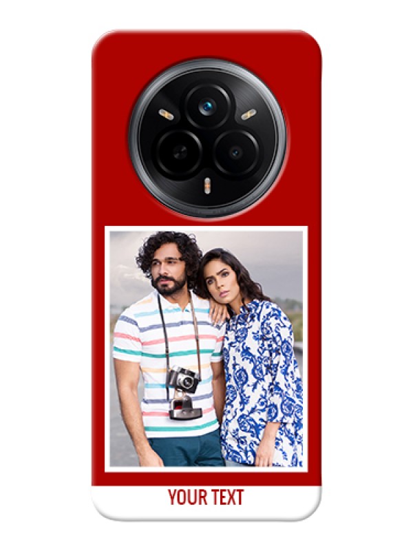 Custom Realme 14 Pro 5G Custom Hard Phone Case - Red Color Design