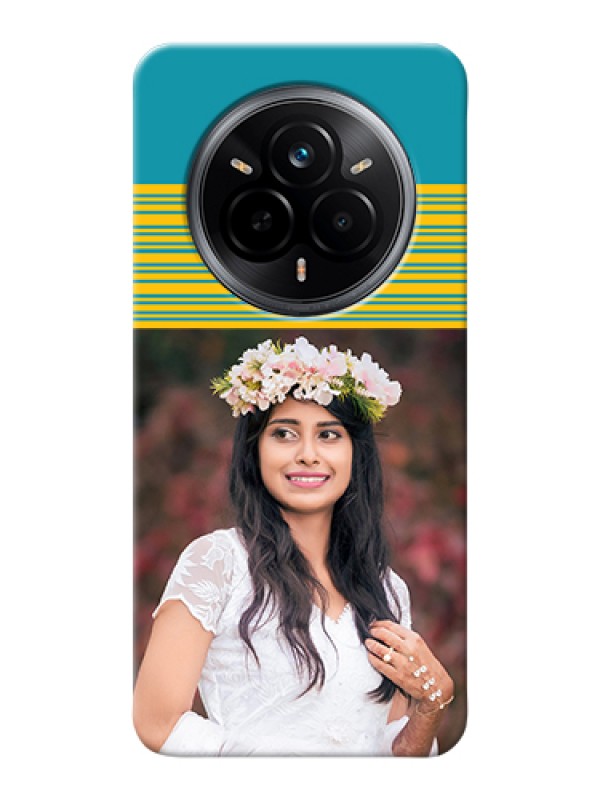 Custom Realme 14 Pro 5G Custom Hard Phone Case - Yellow & Blue Design