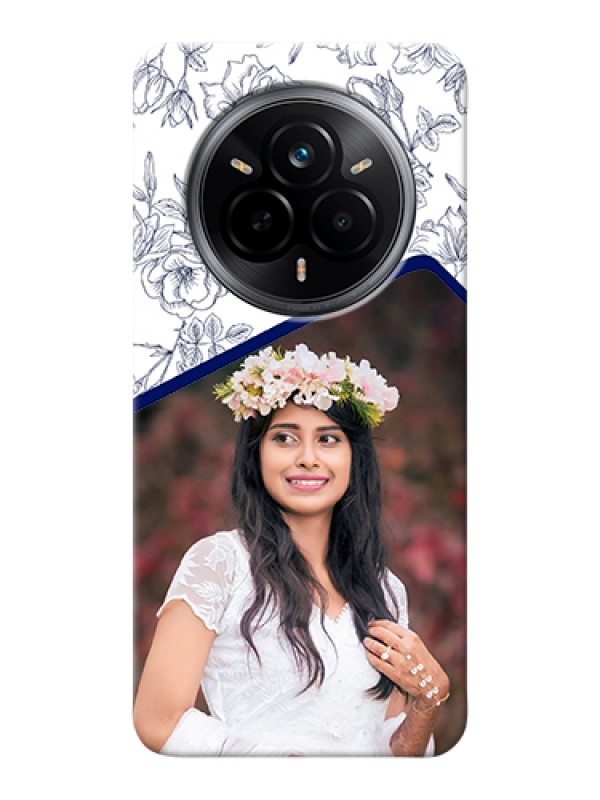 Custom Realme 14 Pro 5G Custom Hard Phone Case - Classy Floral Design
