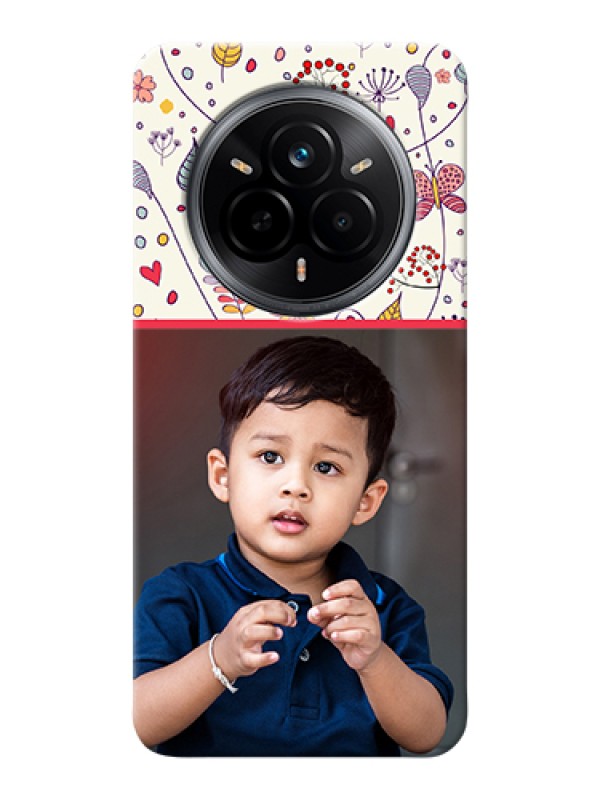 Custom Realme 14 Pro 5G Custom Hard Phone Case - Premium Floral Design