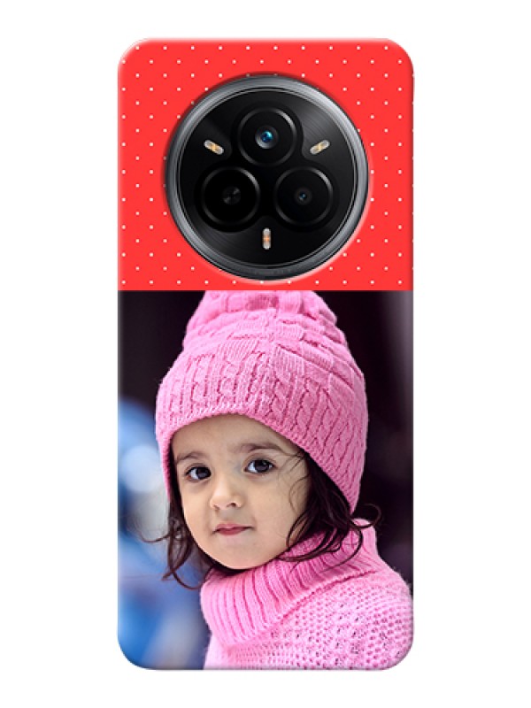 Custom Realme 14 Pro 5G Custom Hard Phone Case - Red Pattern Design