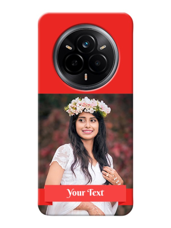 Custom Realme 14 Pro 5G Custom Hard Phone Case - Simple Red Color Design